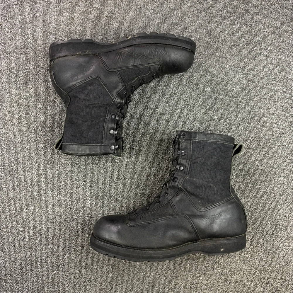 Vintage Wellco Ro-Search Spike Protective Jungle Boots Black Vibram Mens 13W USA
